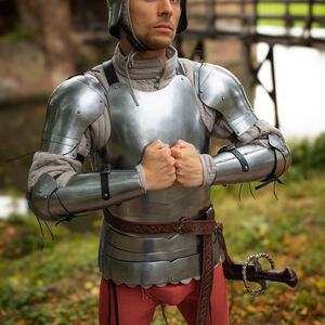 WMA Leichte Armschienen mit Ellbogenschutz „Heckenritter“ aus Federstahl