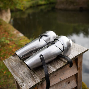 WMA Leichte Armschienen mit Ellbogenschutz „Heckenritter“ aus Federstahl