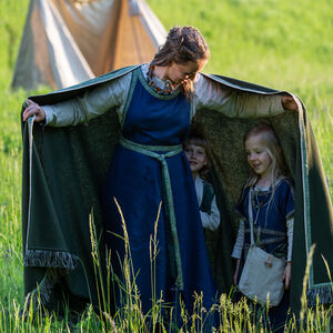 Wollcape mit Fransen „Mittelalter Familie”