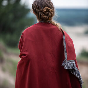 Wollcape mit Fransen „Mittelalter Familie”