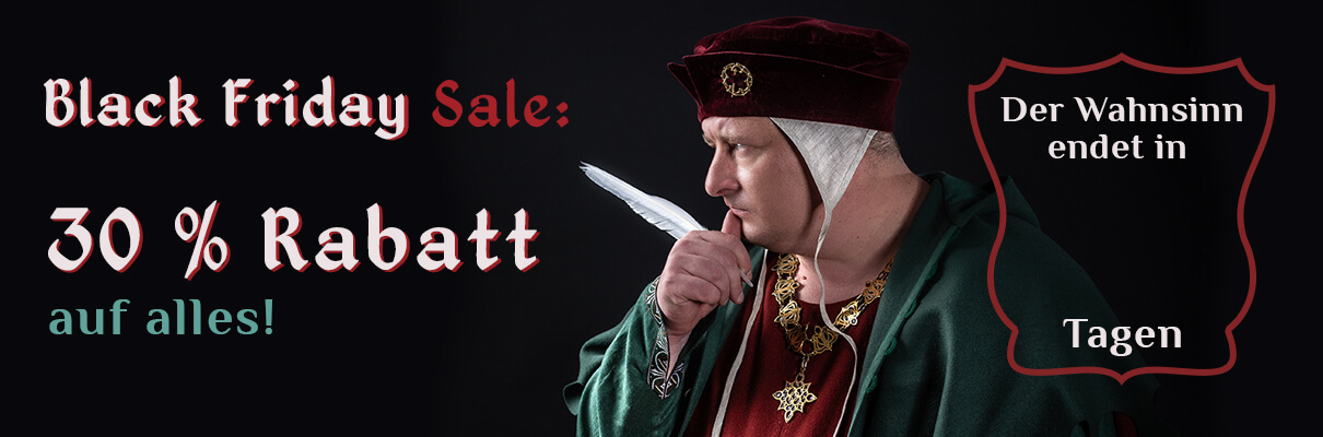 Black Friday Sale: 30 % Rabatt auf alles!
