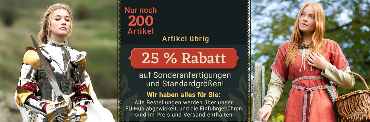 Nur noch 200 Artikel. 25 % Rabatt auf Sonderanfertigungen und Standardgrößen! Wir haben alles für Sie: Alle Bestellungen werden über unser EU-Hub abgewickelt, und die Einfuhrgebühren sind im Preis und Versand enthalten