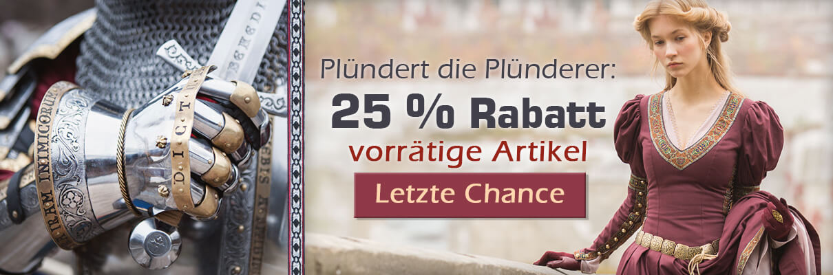 25% Rabatt auf Lagerartikel!