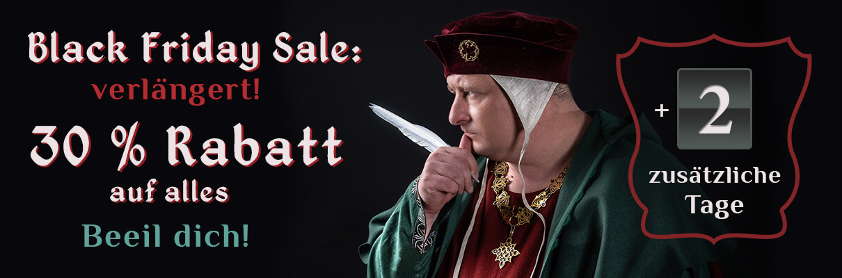 Black Friday Verkauf verlängert!