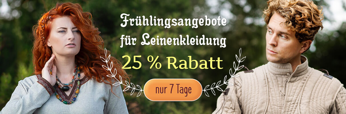 25% Rabatt auf Leinenartikel!
