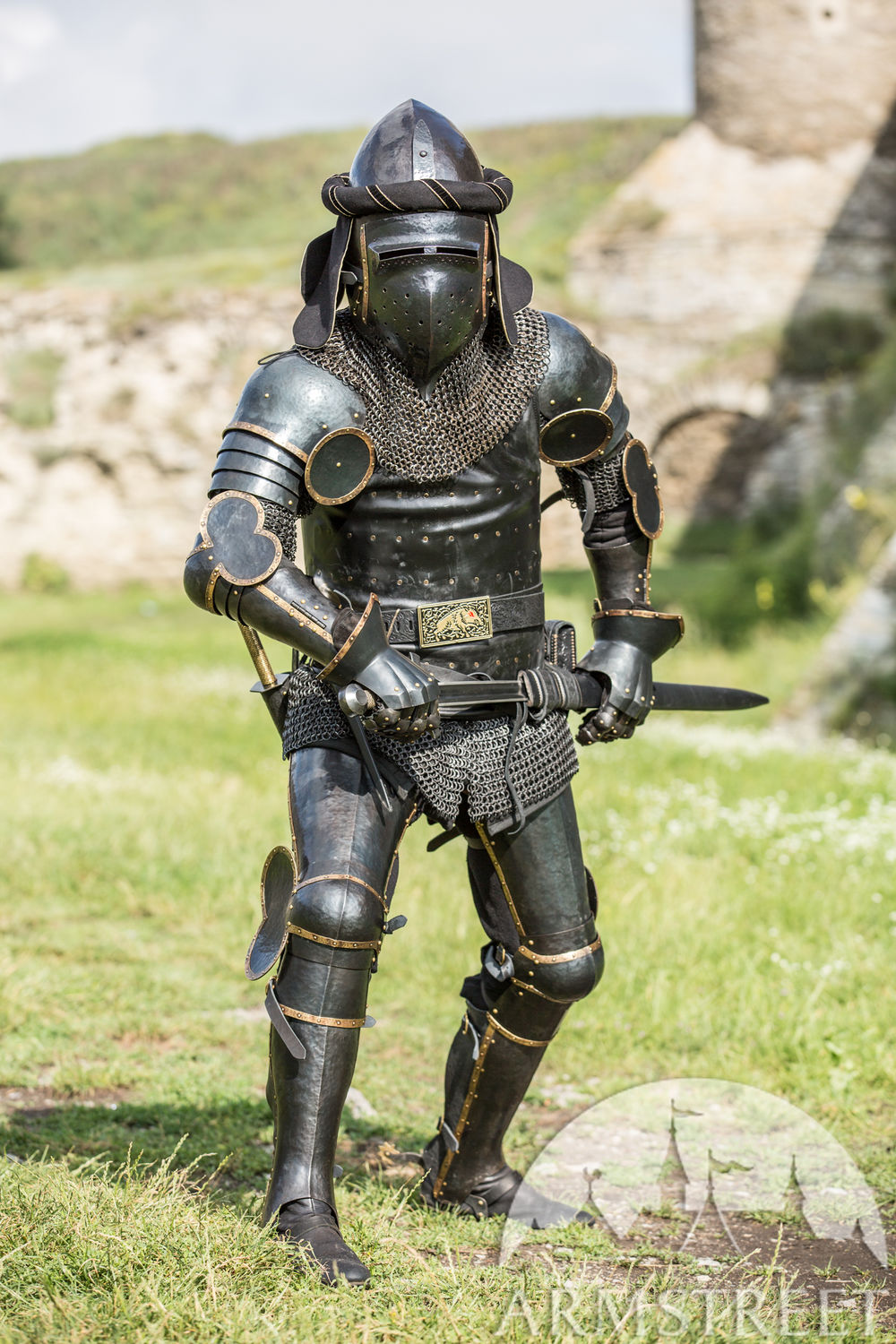 Mittelalter Rüstung aus Stahl „Eigenwilliger Ritter”