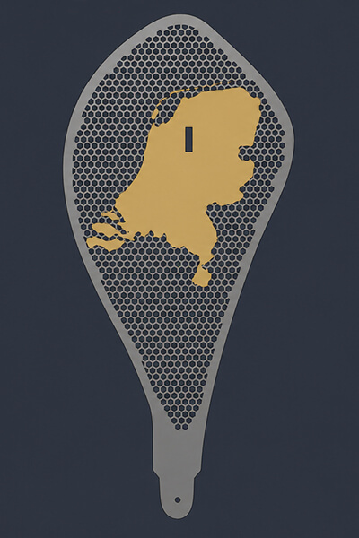 Niederlande auf dem S&auml;bel Gef&auml;&szlig;