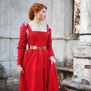 Renaissance Corset Dress "German Rose"